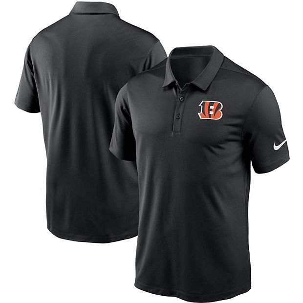 Men's Nike Black Cincinnati Bengals Fan Gear Franchise Heat-Sealed Graphic  Team Polo