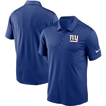 Men's Nike Royal New York Giants Fan Gear Franchise Heat-Sealed Graphic Team Polo