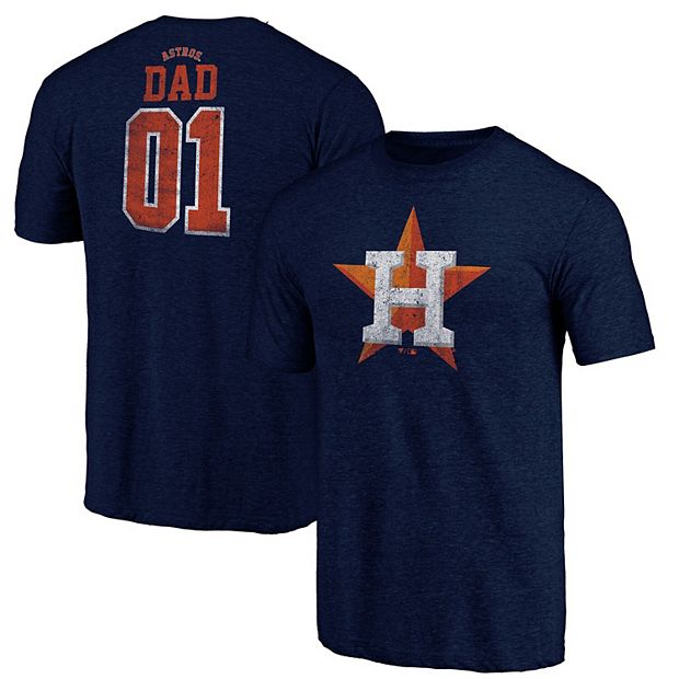 Houston Astros Youth Distressed Logo T-Shirt - Navy Blue