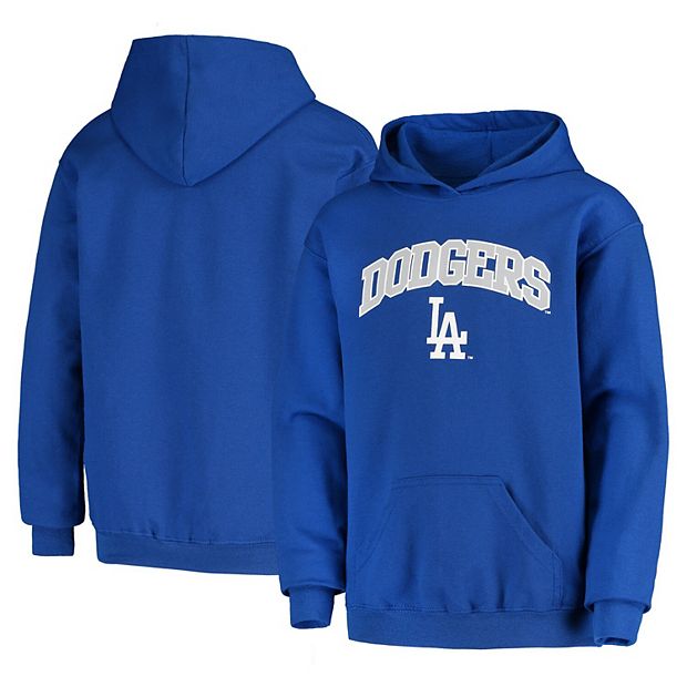 Youth Los Angeles Dodgers Stitches Royal Fleece Pullover Hoodie