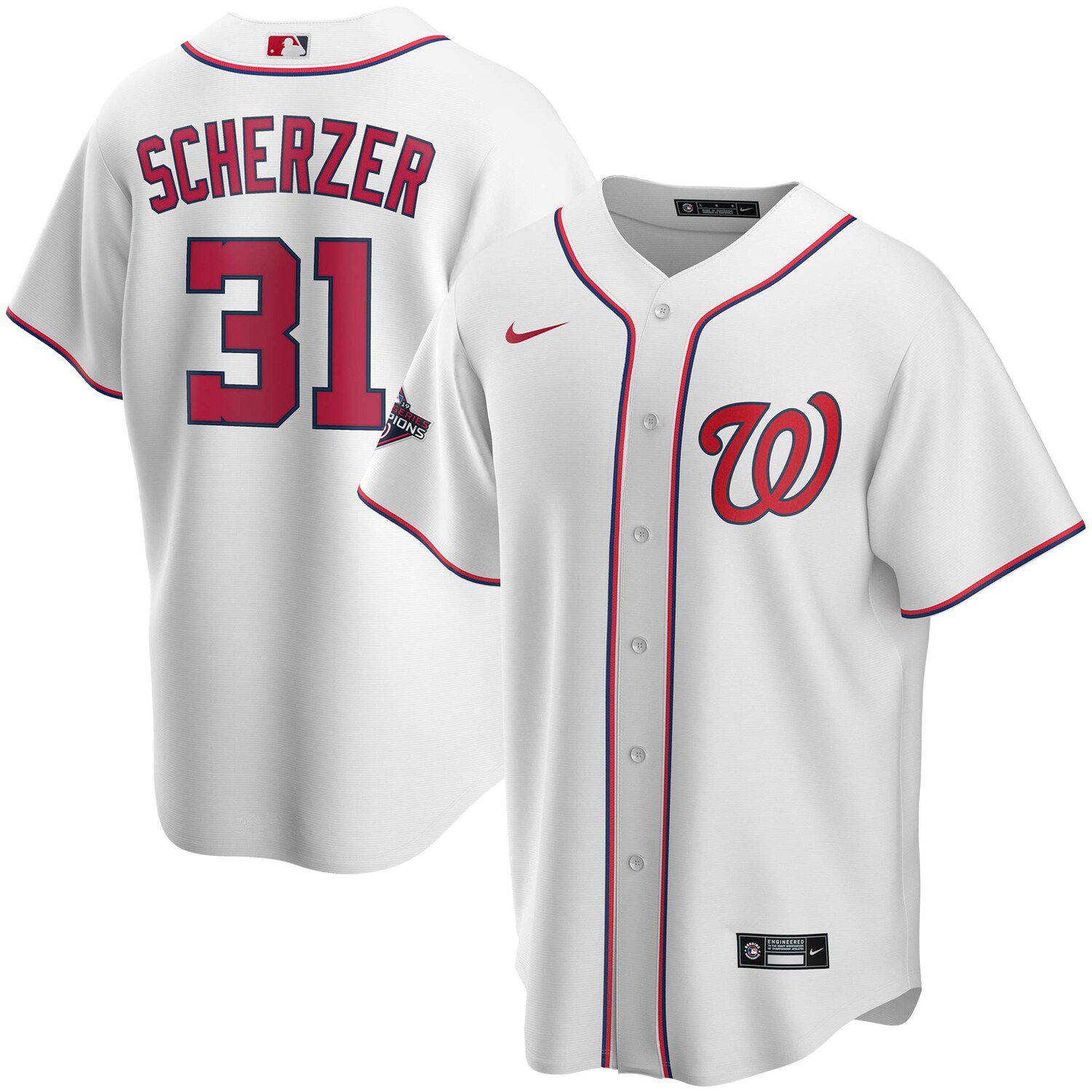 max scherzer world series jersey