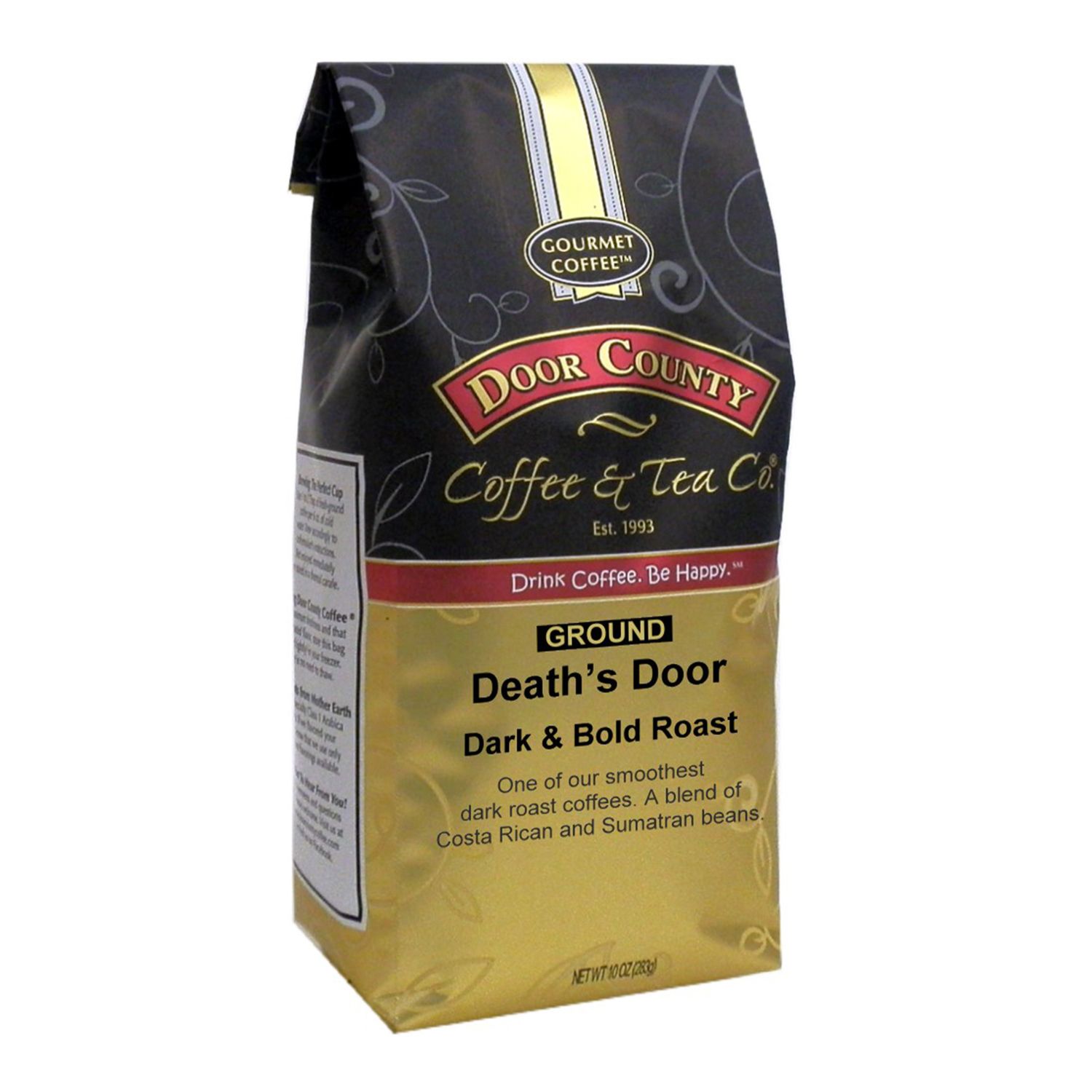 Image for Door County Coffee & Tea Co. Death's Door, Costa Rica, Sumatra & Colombia Specialty Ground Coffee, Medium Roast, 10-oz. at Kohl's.