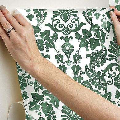 Roommates Vine Damask Peel & Stick Wallpaper