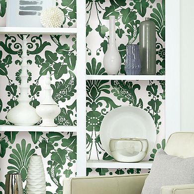 Roommates Vine Damask Peel & Stick Wallpaper