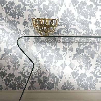 Roommates Vine Damask Peel & Stick Wallpaper
