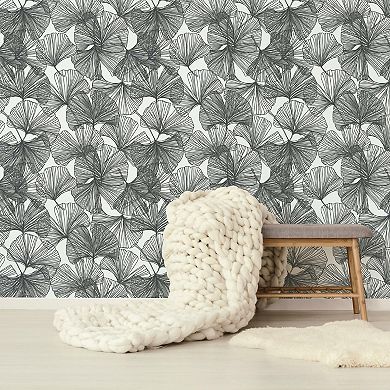 Roommates Gingko Leaves Peel & Stick Wallpaper