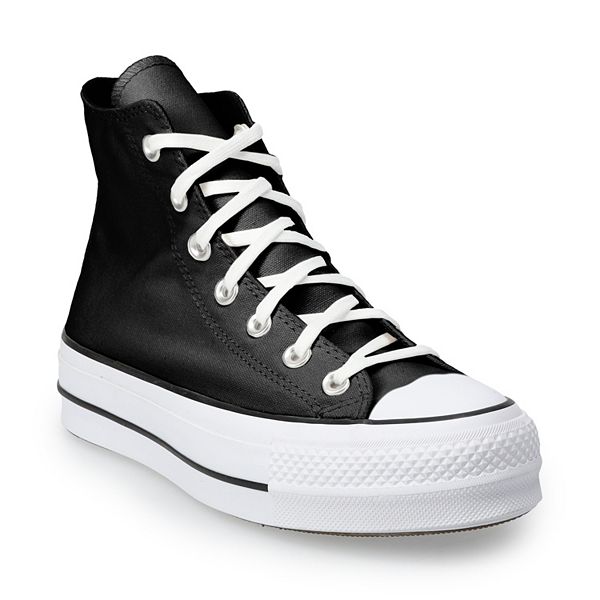 white leather chuck taylor all-star lift high sneakers