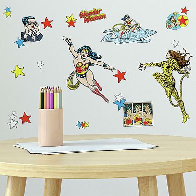 Roommates Wonder Woman Cartoon P&S Wall Decals