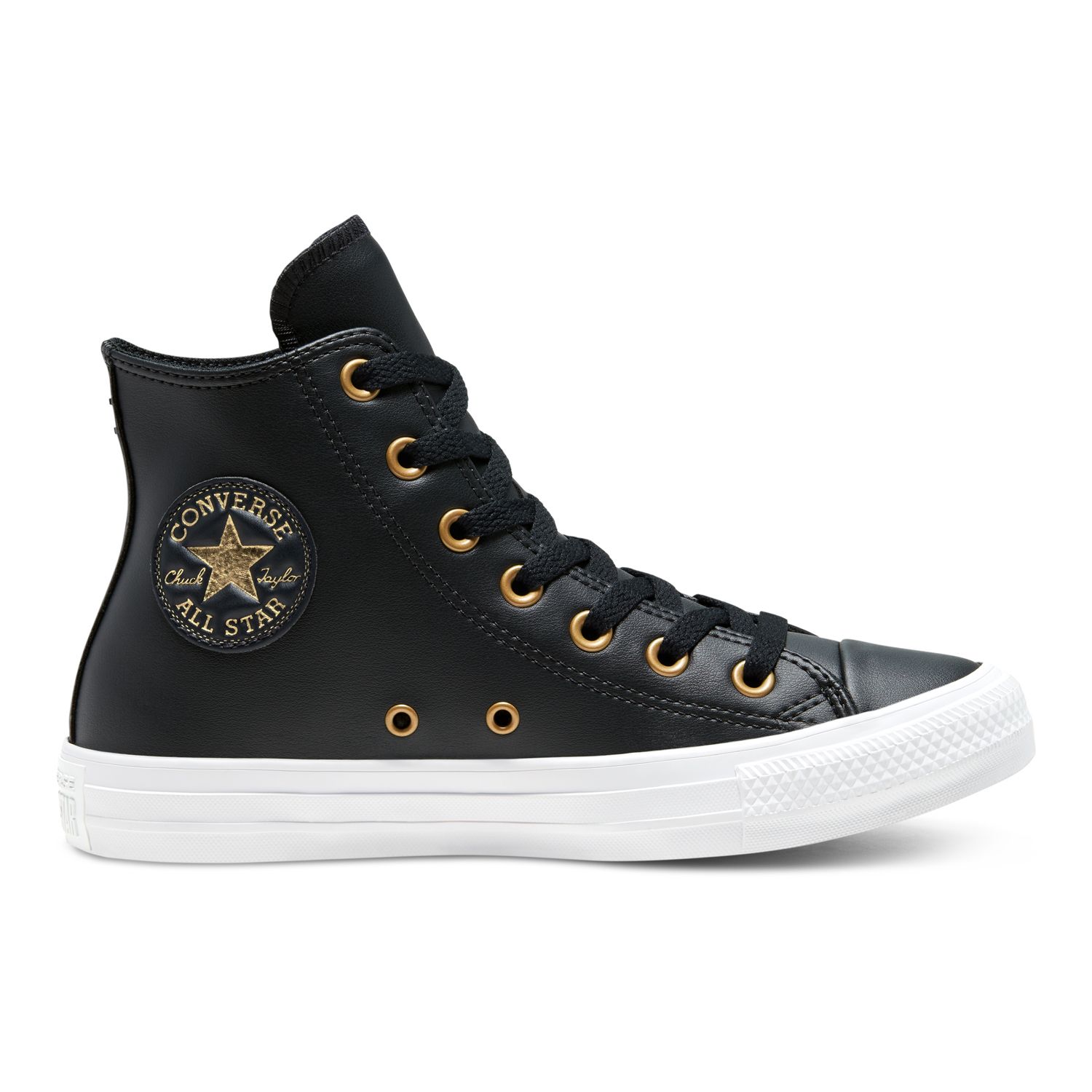 black and gold converse shoes