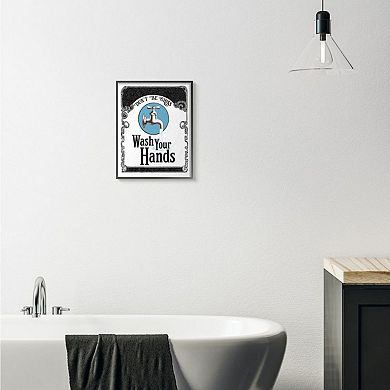 Stupell Home Decor Wash Your Hands Framed Wall Art