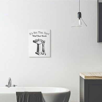 Stupell Home Decor Wash Your Hands Bathroom Wall Art