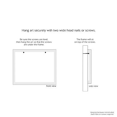 Stupell Home Decor Brush Flush Wash Framed Wall Art