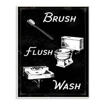 Stupell Home Decor Brush Flush Wash Plaque Wall Art