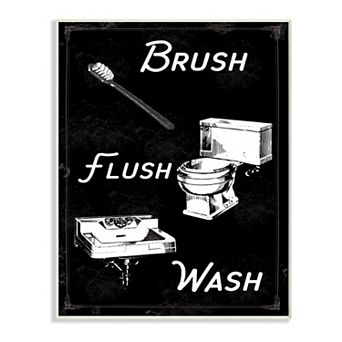 Stupell Home Decor Brush Flush Wash Plaque Wall Art