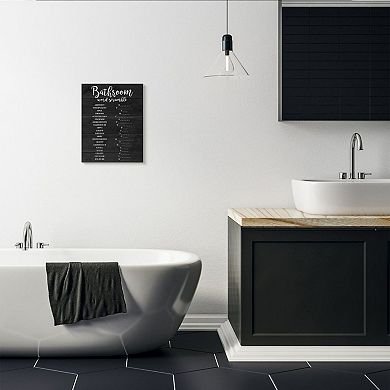 Stupell Home Decor Bathroom Word Scramble Wall Art