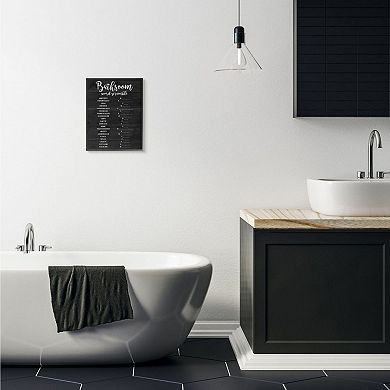 Stupell Home Decor Bathroom Word Scramble Wall Art