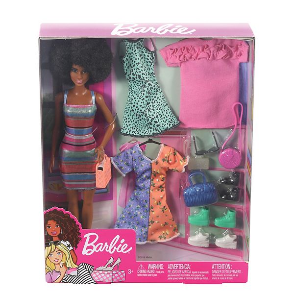 Barbie Fashion Pack of Doll Clothes, 1 Green & Black Zebra Print