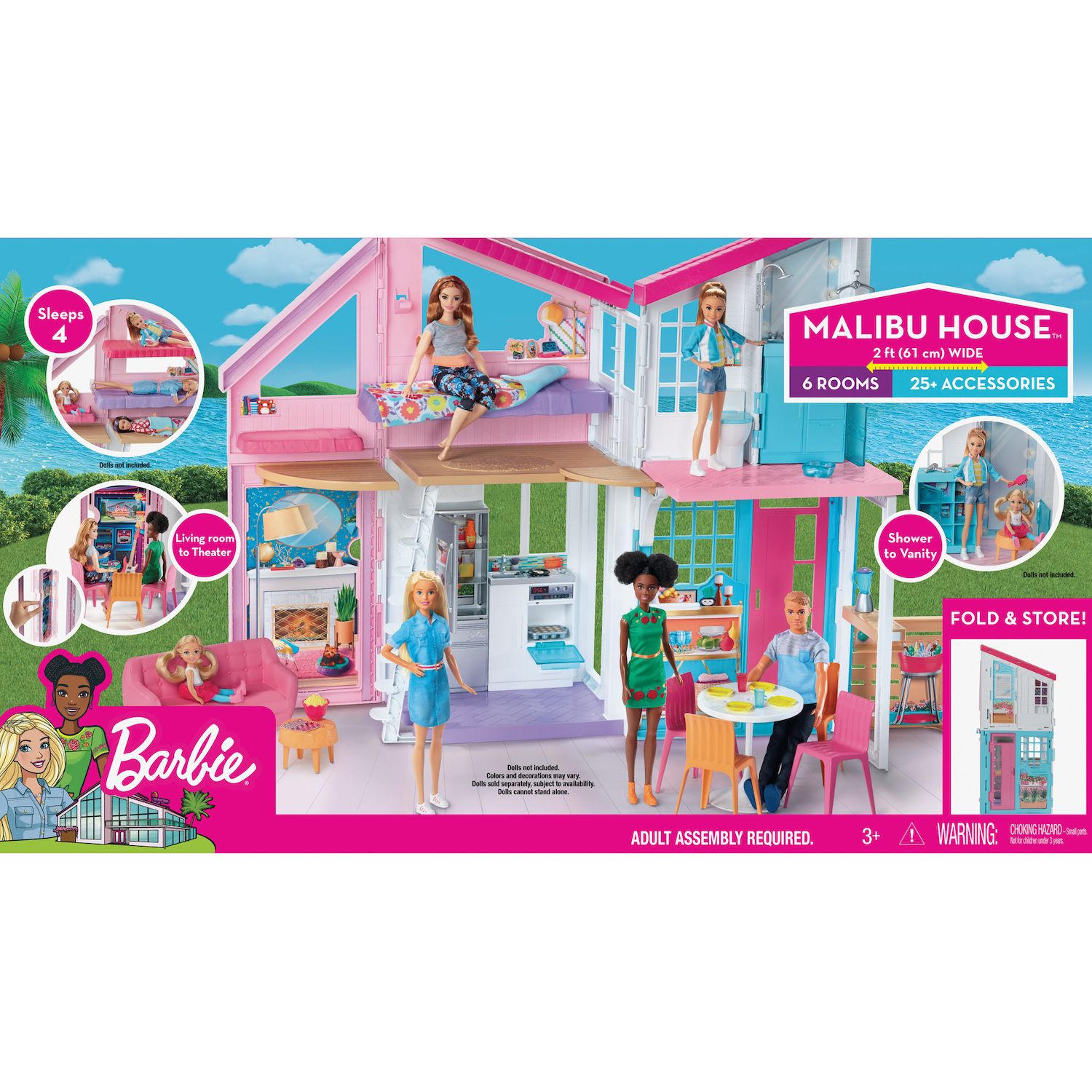 barbie malibu house playset stores