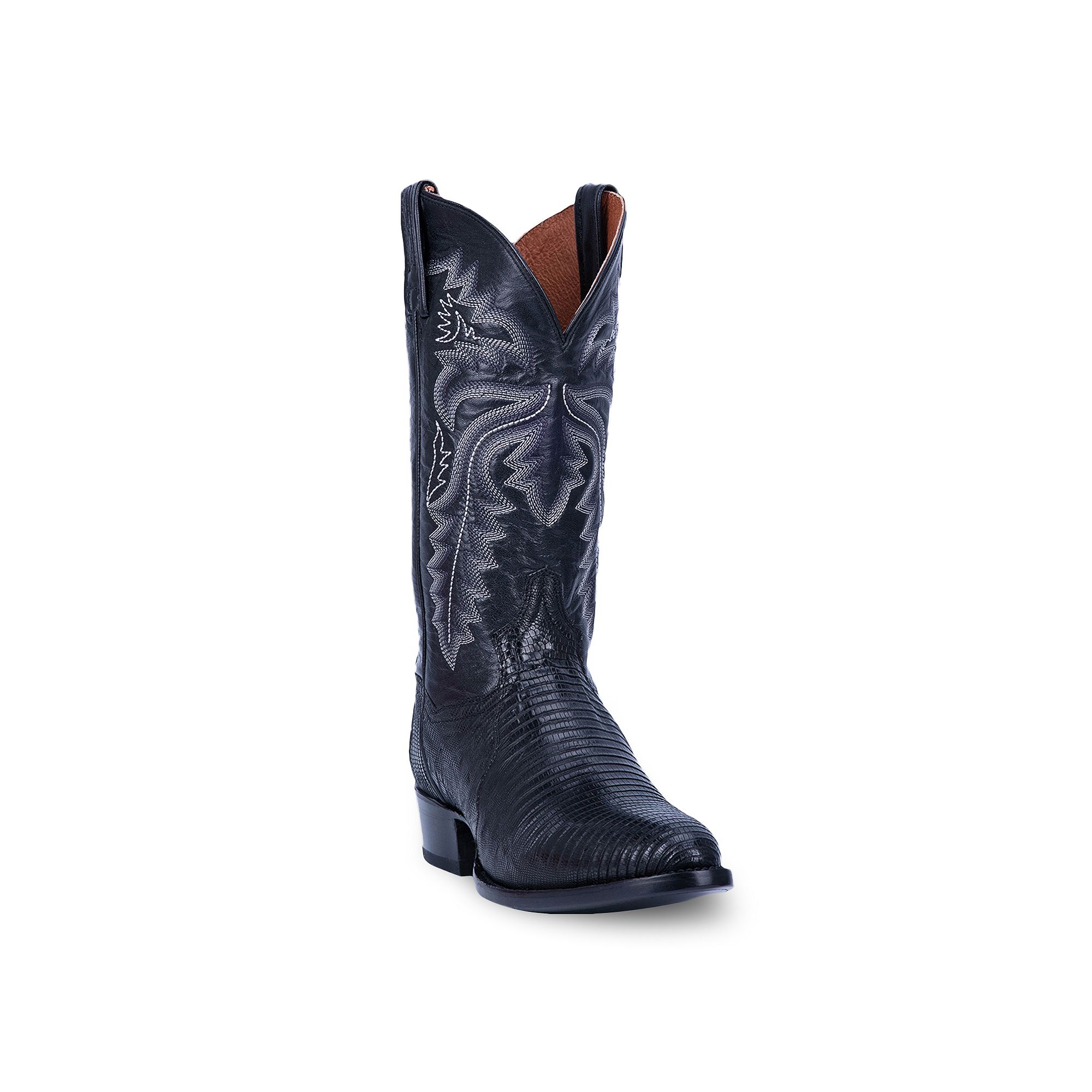 Dan Post Winston Mens Lizard Cowboy Boots, Size: 8 XW, Black