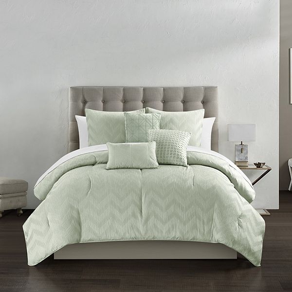 Chic Home Meredith 6 Piece Comforter Set With Coordinating Pillows