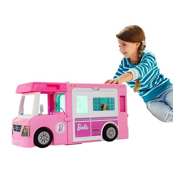 Doorzichtig Verzoenen Wegrijden Barbie® 3-in-1 DreamCamper Vehicle and Accessories