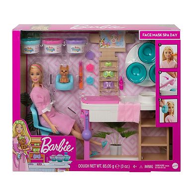 Barbie Face Mask Spa Day Playset