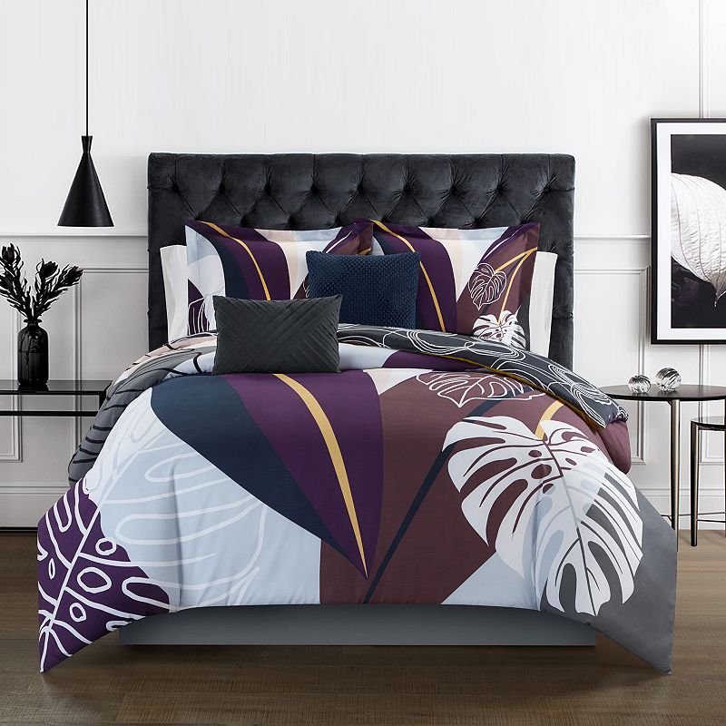 Chic Home Anaea Comforter Set with Coordinating Pillows, Multicolor, Queen