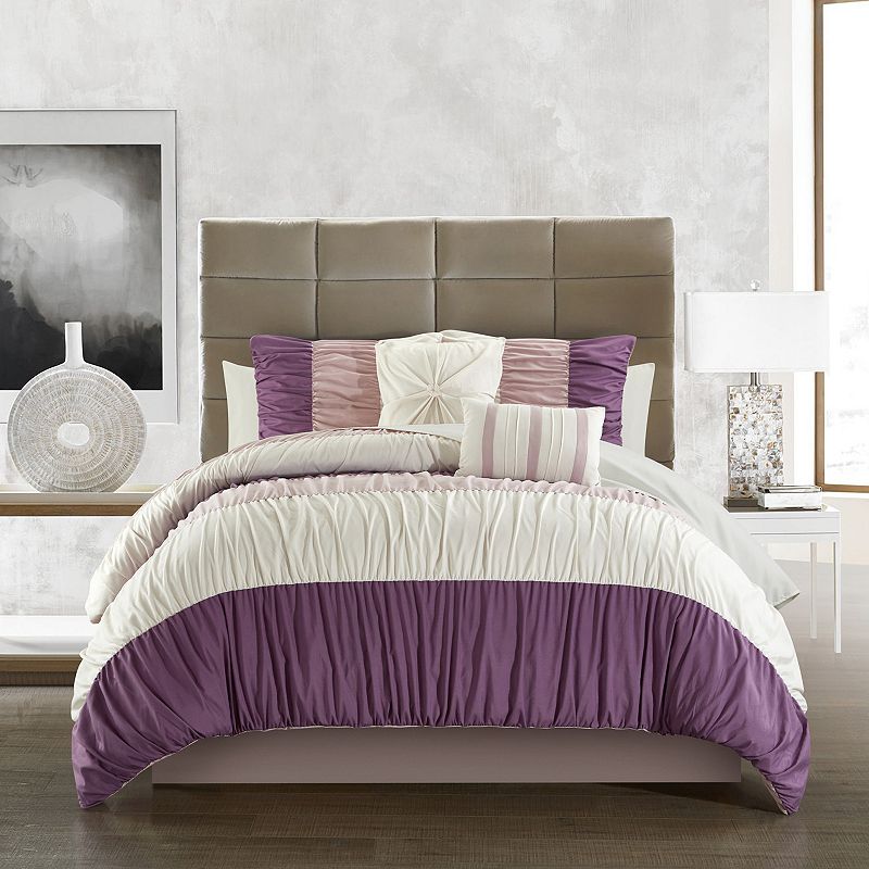 62452987 Chic Home Fay Comforter Set with Coordinating Pill sku 62452987