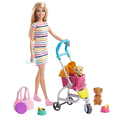 Barbie Stroll 'n' Play Pups Doll and Accessories