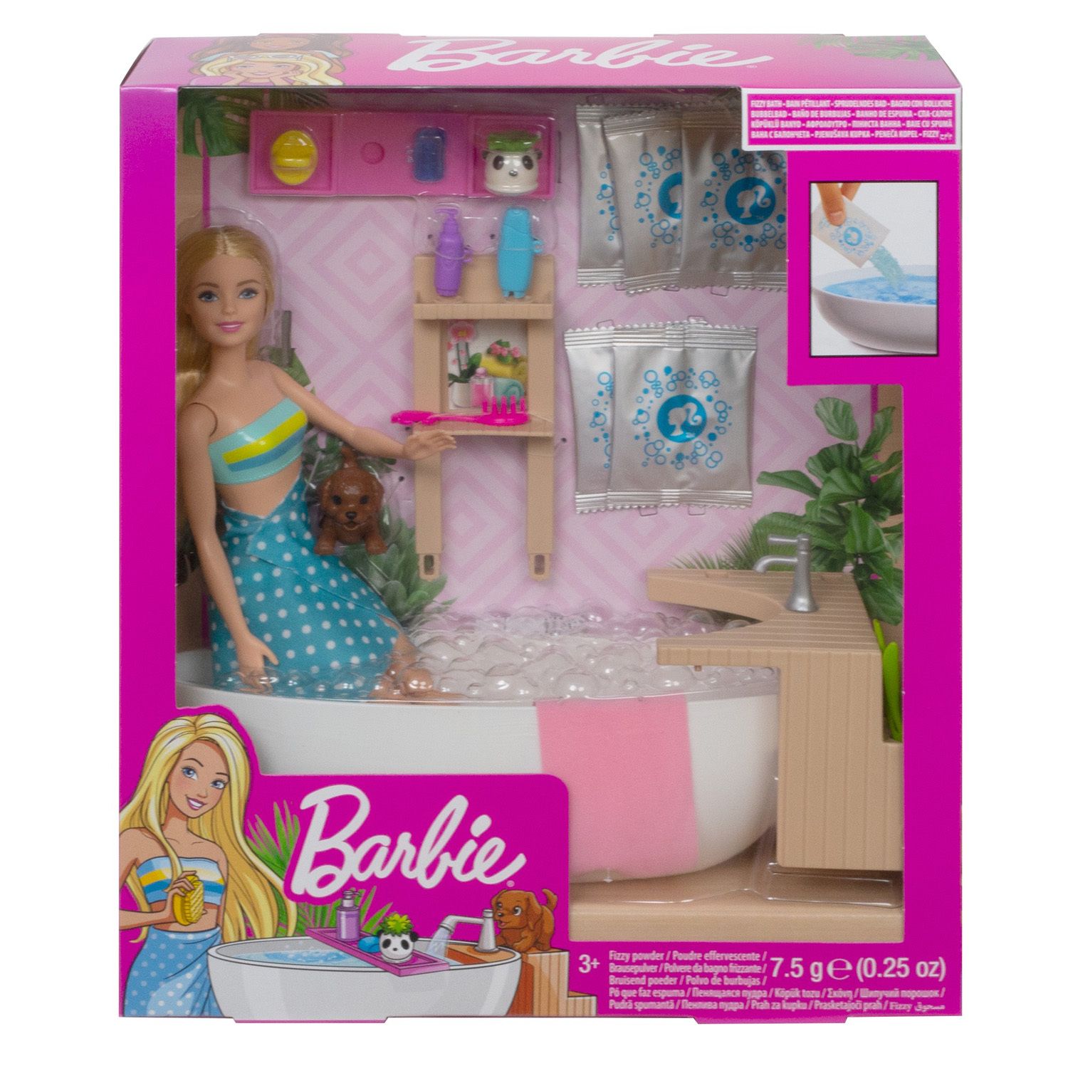 barbie fizzy bath playset