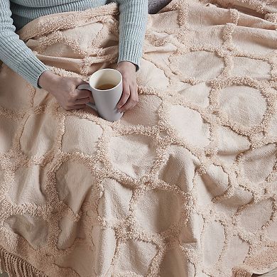 Madison Park Brianne Cotton Tufted Throw