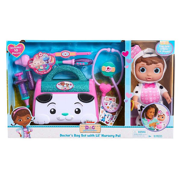 Disney Junior Doc Mcstuffins Doctor Bag Set With Lil Nursery Pal By Just Play