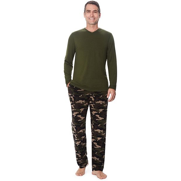 Men s Cuddl Duds Cabin Fleece Pajama Set