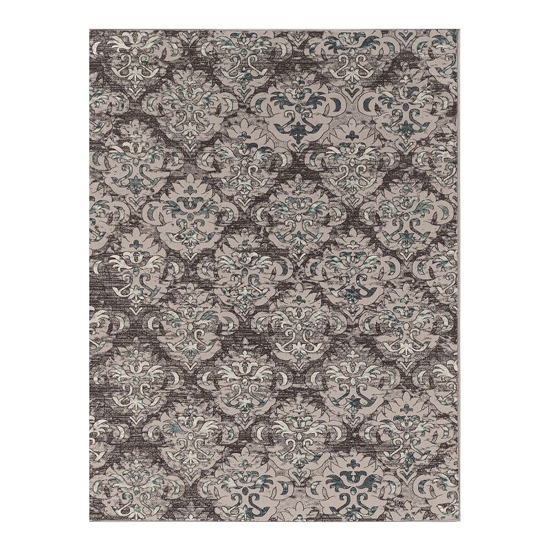 Linon Vintage Clara Rug, Gray Clara