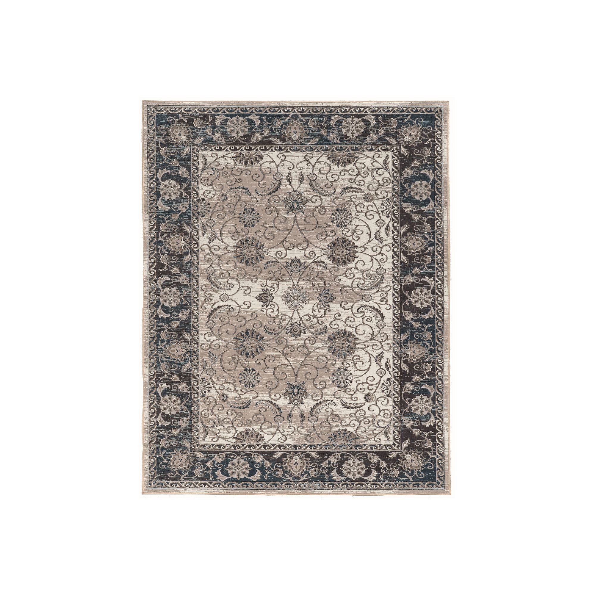 Linon Vintage Isfahan Rug, Gray Blue