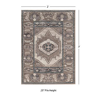 Linon Vintage Serape Rug