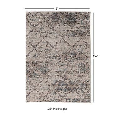 Linon Vintage Trellis Rug