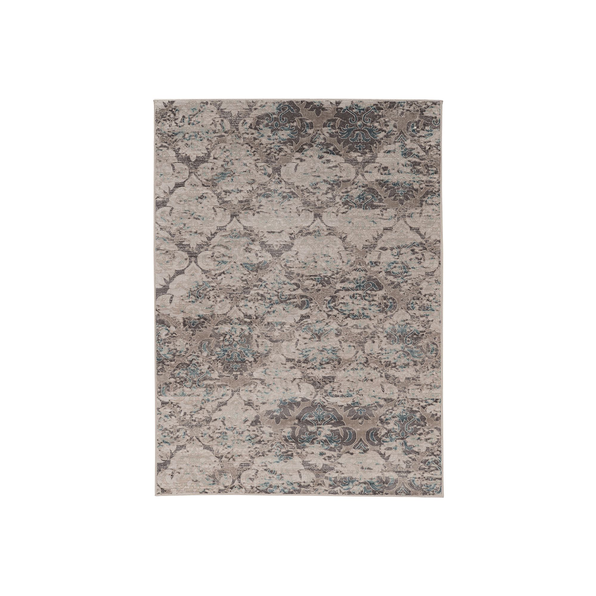 Linon Vintage Trellis Rug, Gray