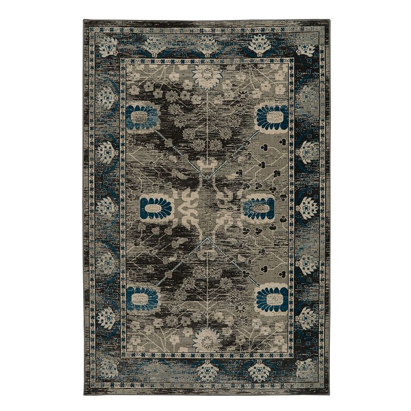 UPC 753793000039 product image for Linon Vintage Zeigler Rug, Gray Zeigler | upcitemdb.com
