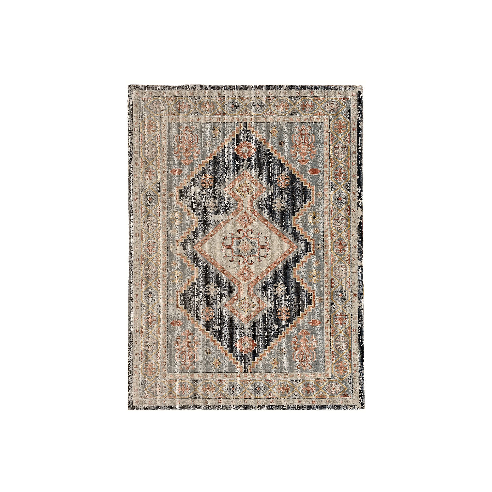 Linon Great Zero Harlon Rug, Blue Team