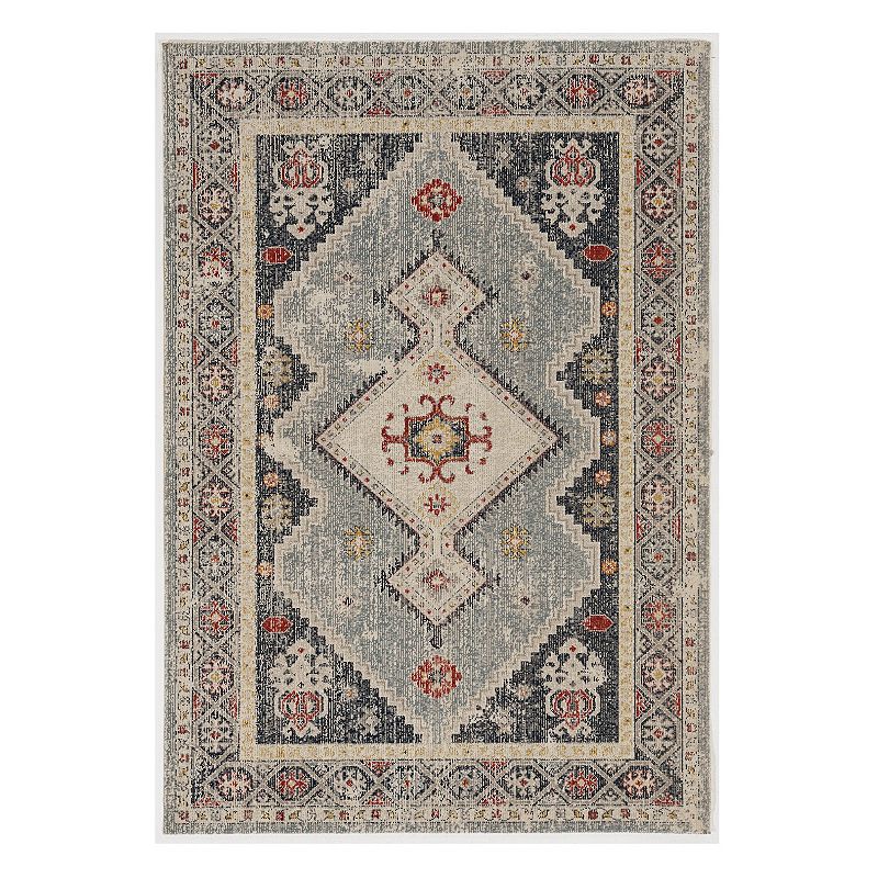 UPC 753793372822 product image for Linon Great Zero Marle Rug, Ivory Bluemarle | upcitemdb.com