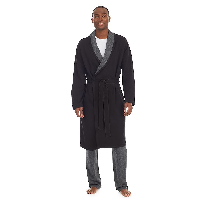 18902874 Mens Cuddl Duds Double Knit Robe, Size: Large/XL,  sku 18902874
