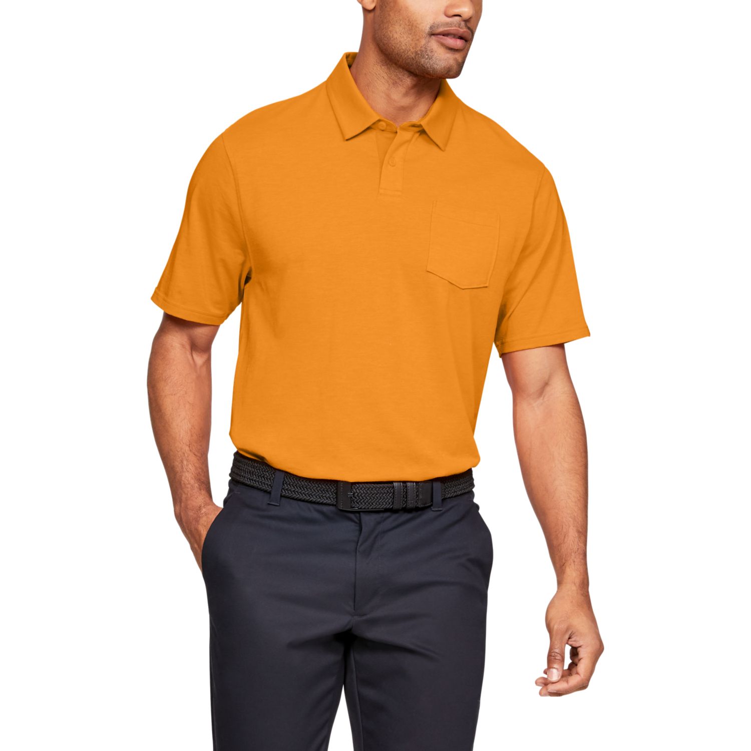 men's under armour charged cotton scramble golf polo