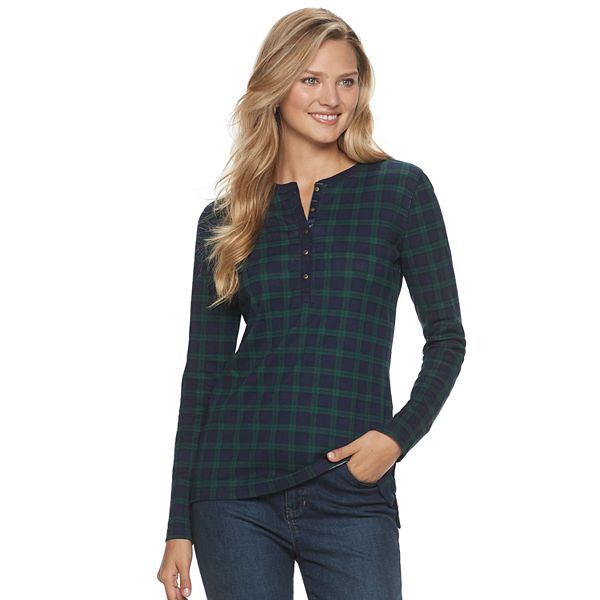 Women's Chaps Henley Top