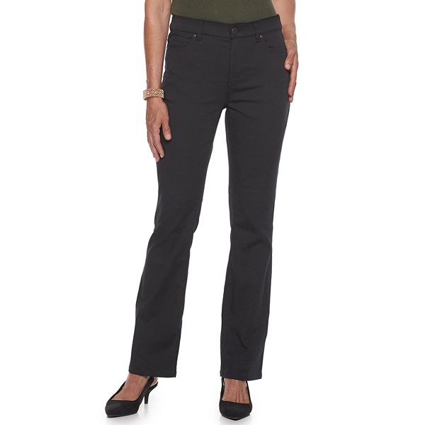 Women's Croft & Barrow® 5 Pocket Effortless Stretch Bootcut Pants