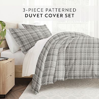 Home Collection Premium Ultra Plaid Duvet Cover Set