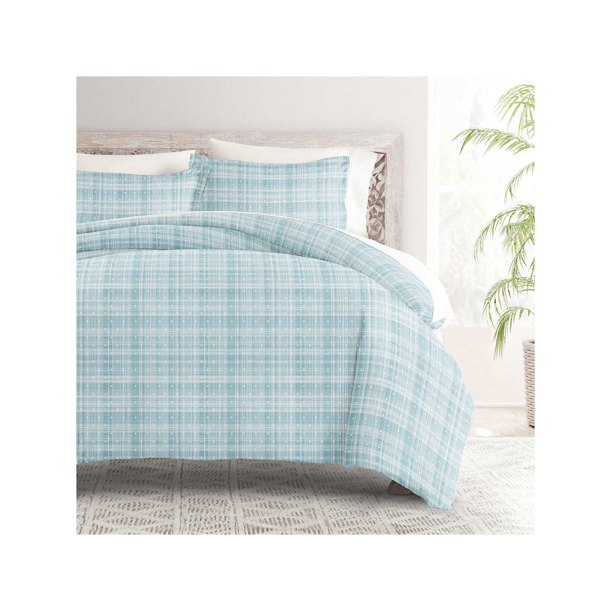 Home Collection Premium Ultra Soft Polka Dot Pattern 3 Piece Duvet Cover Se