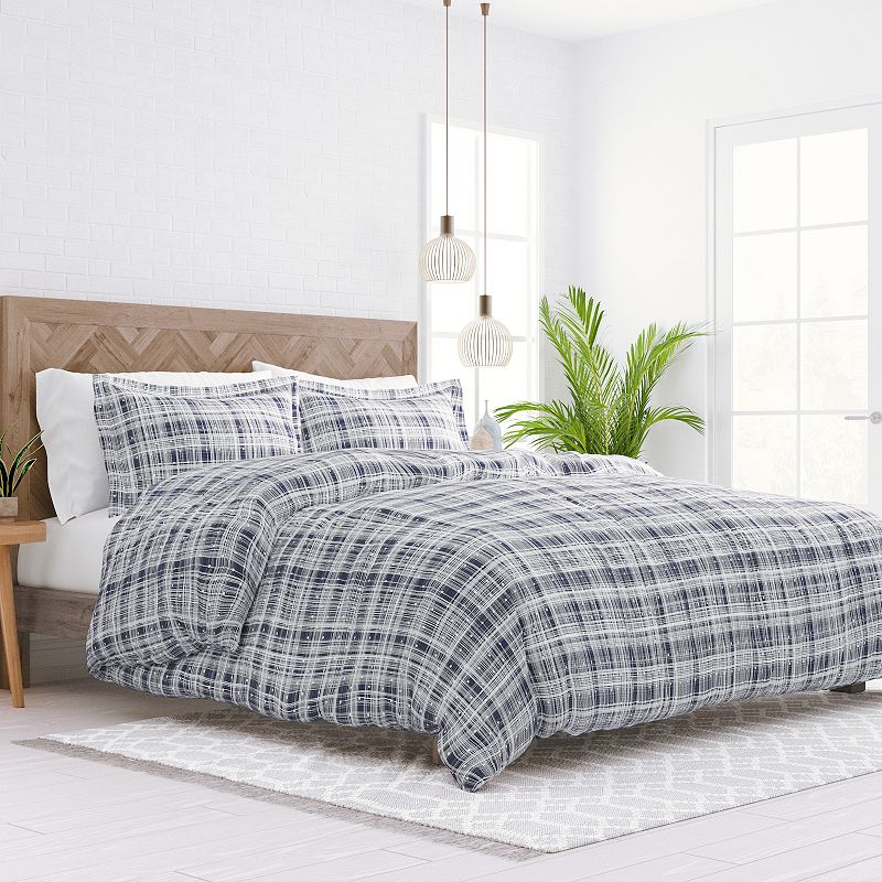 Home Collection Premium Ultra Soft Polka Dot Pattern 3 Piece Duvet Cover Set, Blue Polka Dot