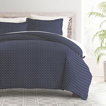 Home Collection Premium Ultra Soft Lattice Duvet Cover Set