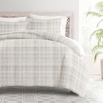 Home Collection Premium Ultra Soft Thatch Pattern Duvet Cover Set